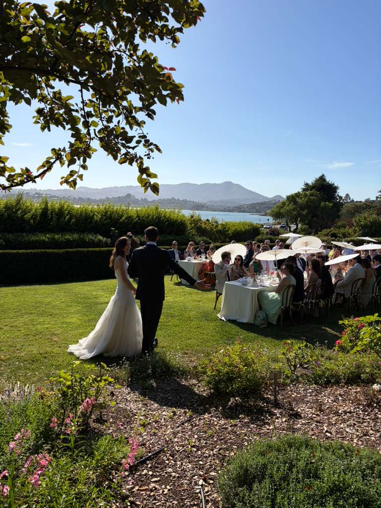 Santa Cruz DJ performing at a wedding reception